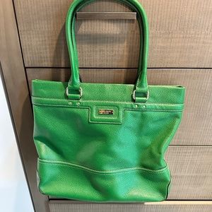 Kate Spade Green Leather Tote Bag